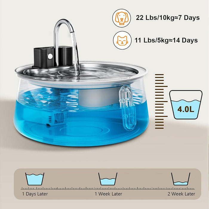 Automatic Filtered Pet Water Dispenser
