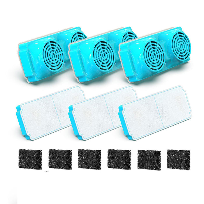 Rectangular Dual-Wing 6+6 Filter / UK Plug USB