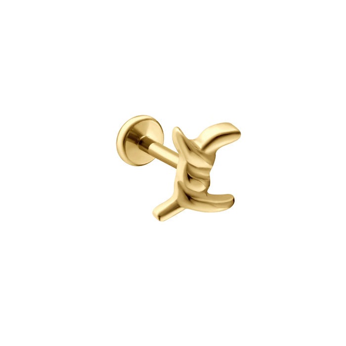 Barbed Wire Flat Back Stud
