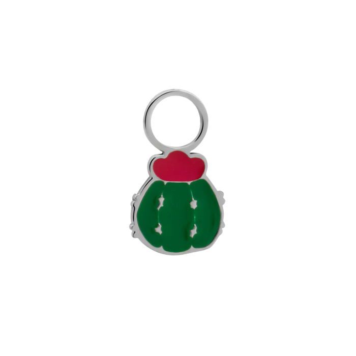 Barrel Cactus Hoop Charm