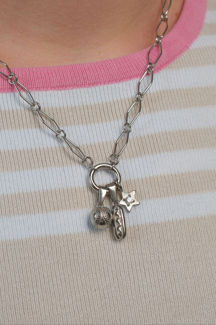 Baseball Necklace Charm