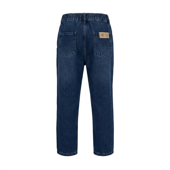 Basic Women Wide Leg Cargo Denim Jeans