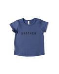 basic tee - brother on ink blue