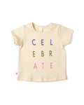 basic tee - celebrate on natural