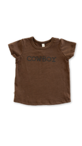 basic tee - cowboy on mocha