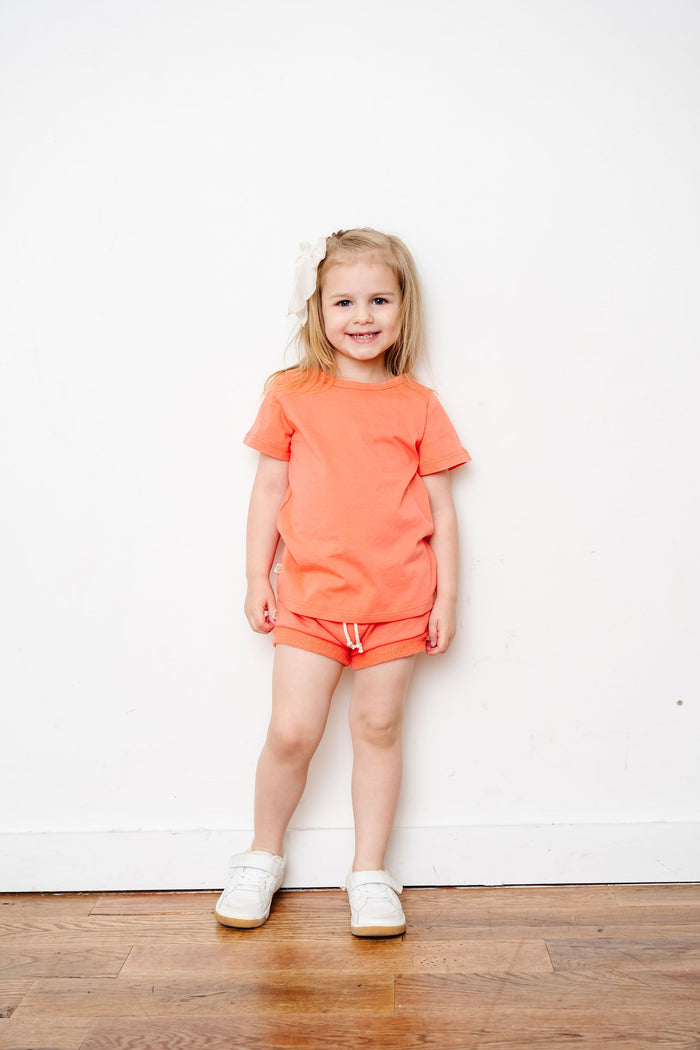basic tee - living coral