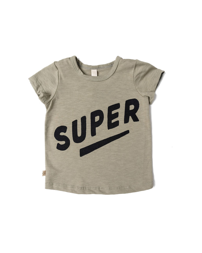 basic tee - super on greige