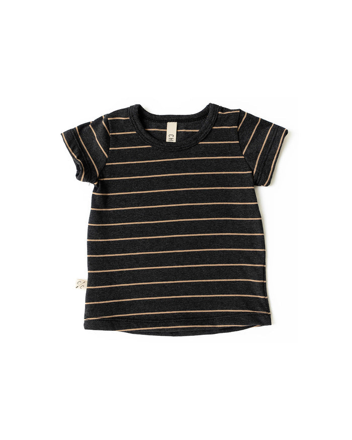 basic tee CO - dark breton stripe