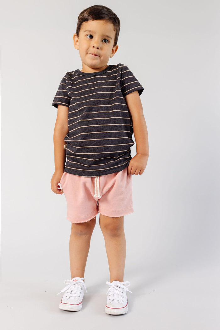 basic tee CO - dark breton stripe