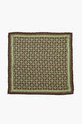 Beaded Floral Bandana Espresso