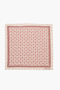 Beaded Floral Bandana Pink Sand