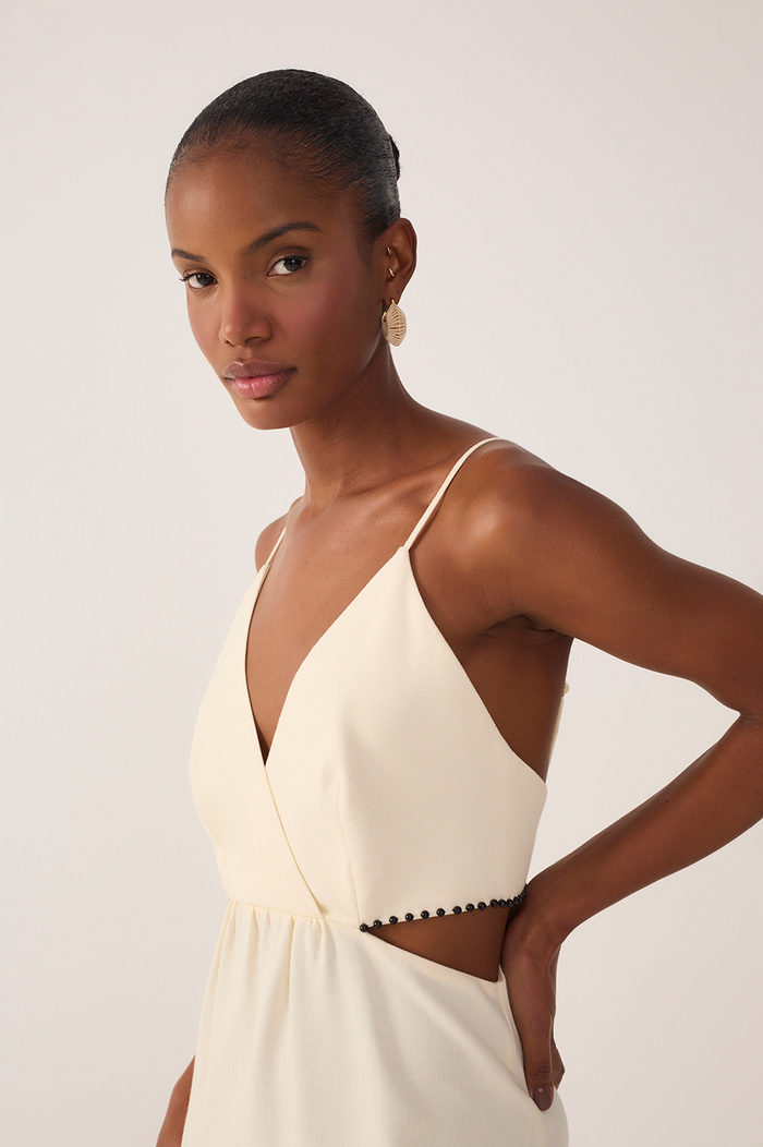 Beaded Hem Mini Dress