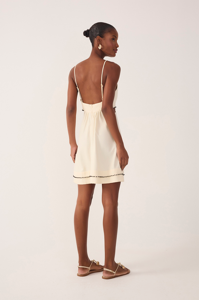Beaded Hem Mini Dress