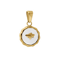 Bee Medallion Necklace Charm