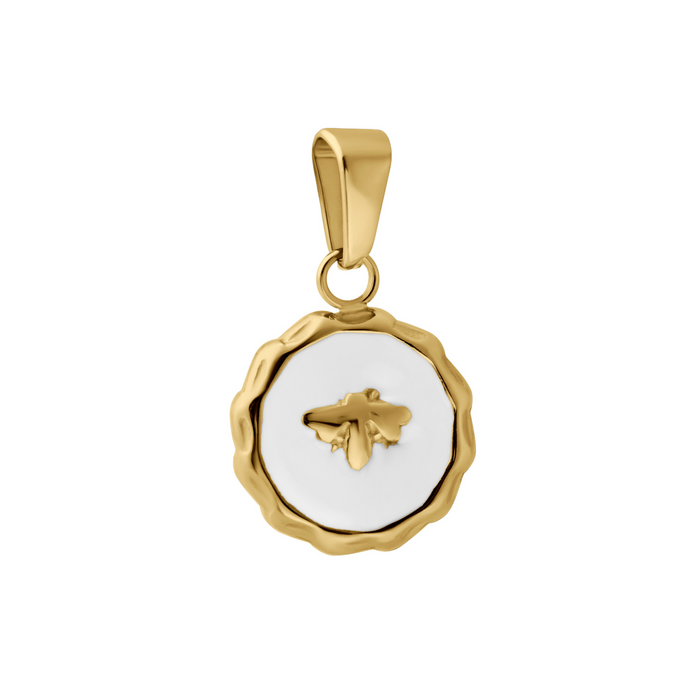Bee Medallion Necklace Charm