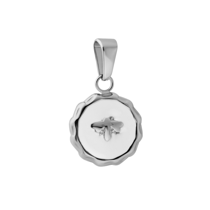 Bee Medallion Necklace Charm