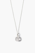 Bell Pendant Necklace Clear Quartz