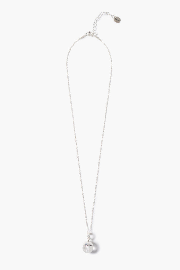 Bell Pendant Necklace Clear Quartz
