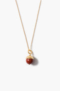 Bell Pendant Necklace Red Jasper