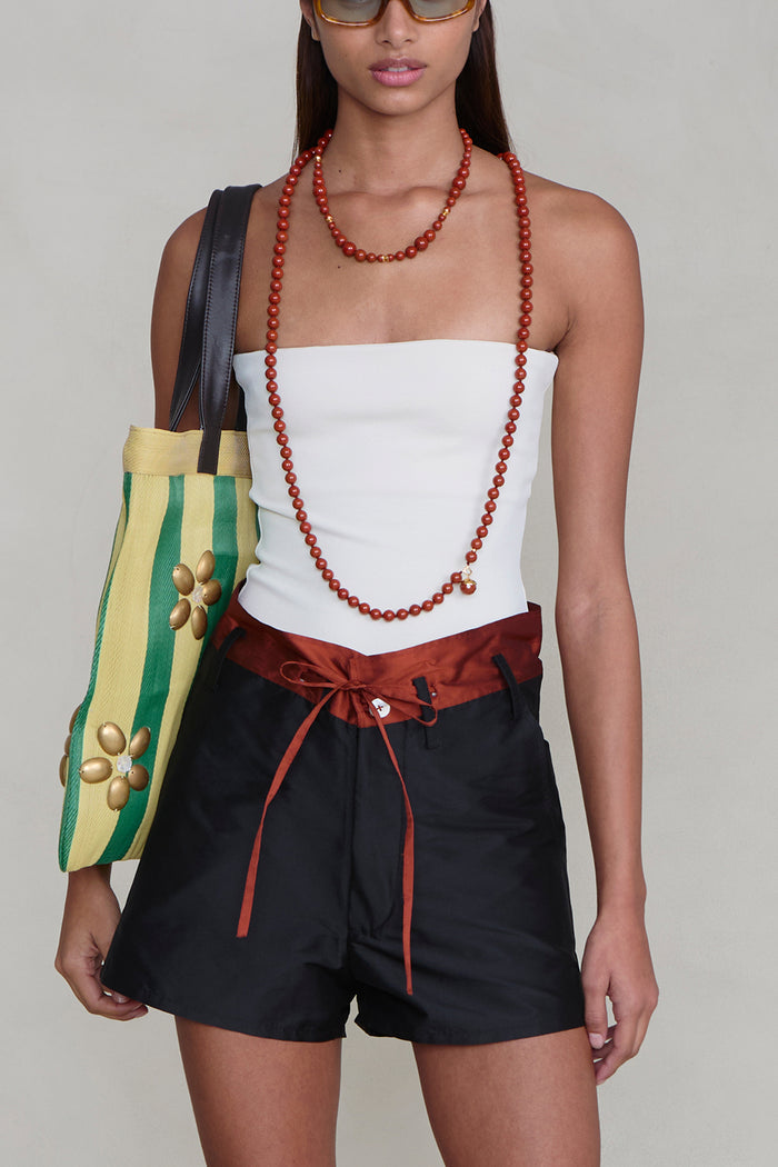 Bell Tower Necklace Red Jasper