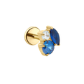 Bijoux Flat Back Stud - Blue