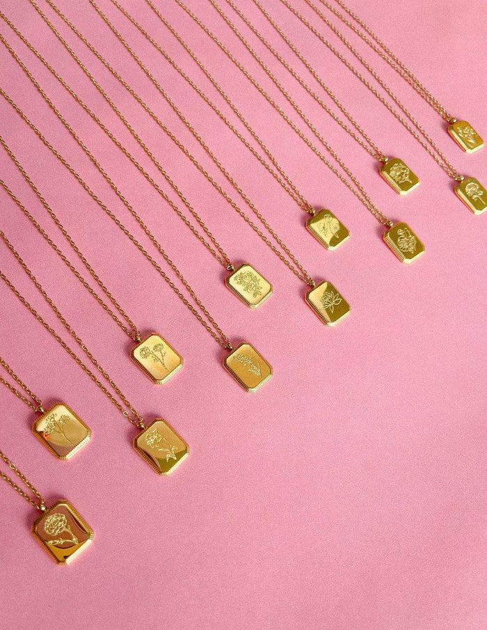 Birth Flower Necklace
