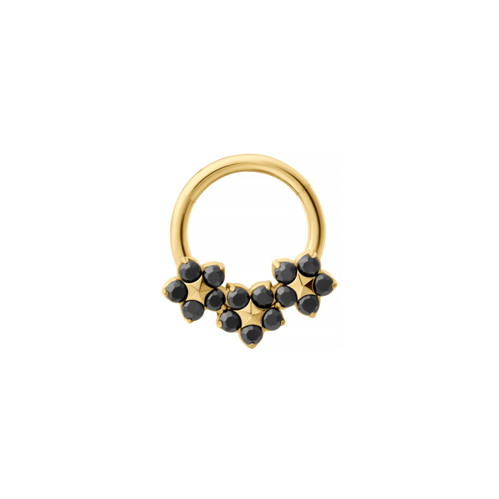 Black Dahlia Daith Hoop