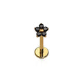 Black Dahlia Flat Back Stud