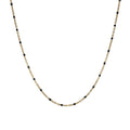 Black Enamel Dotted Necklace