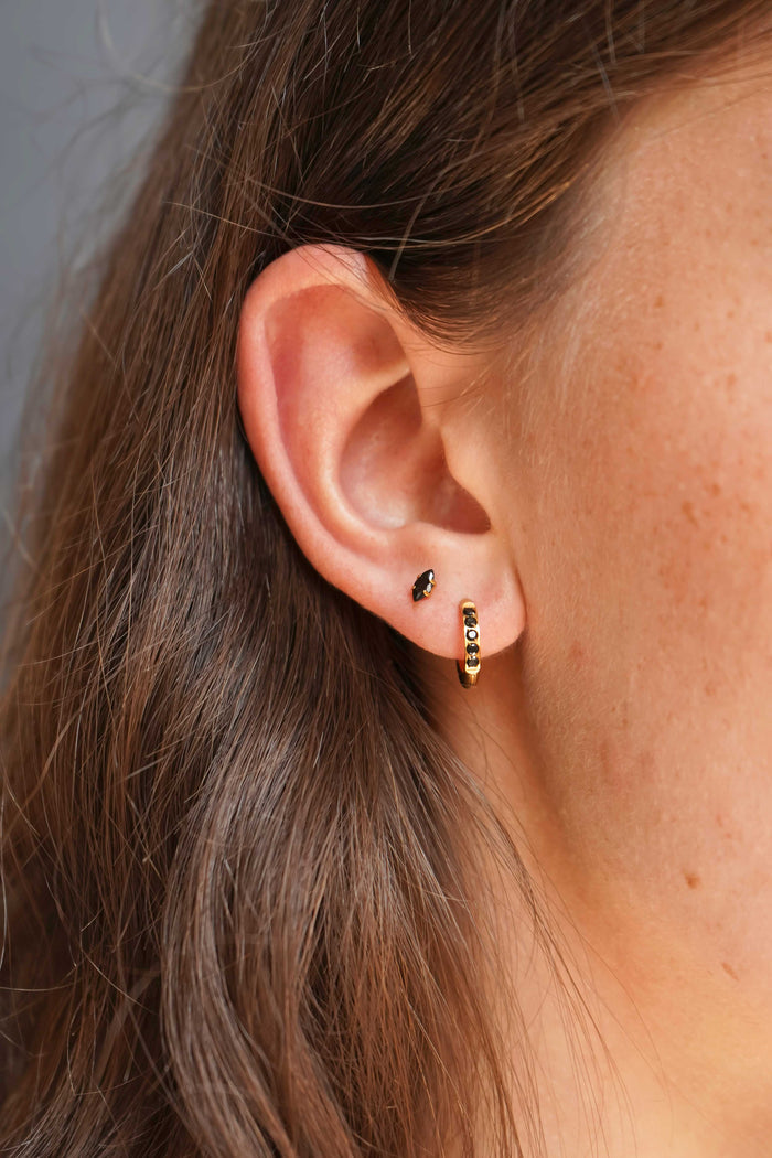 Black Titanium Celestial Hoops
