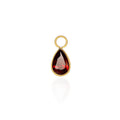 Blood Droplet Zirconia Hoop Charm
