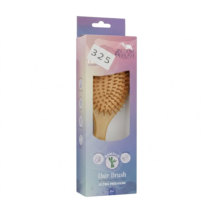 Bloom Brush Ecostyle Bamboo Detangling Hair Brush