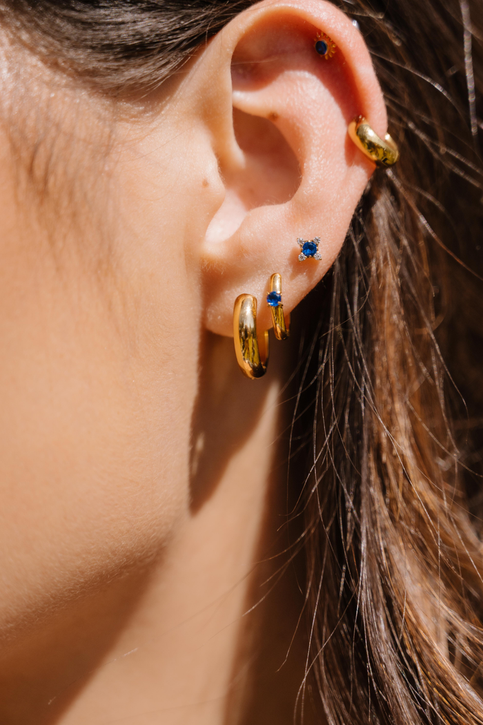 Blue Hour Flat Back Stud