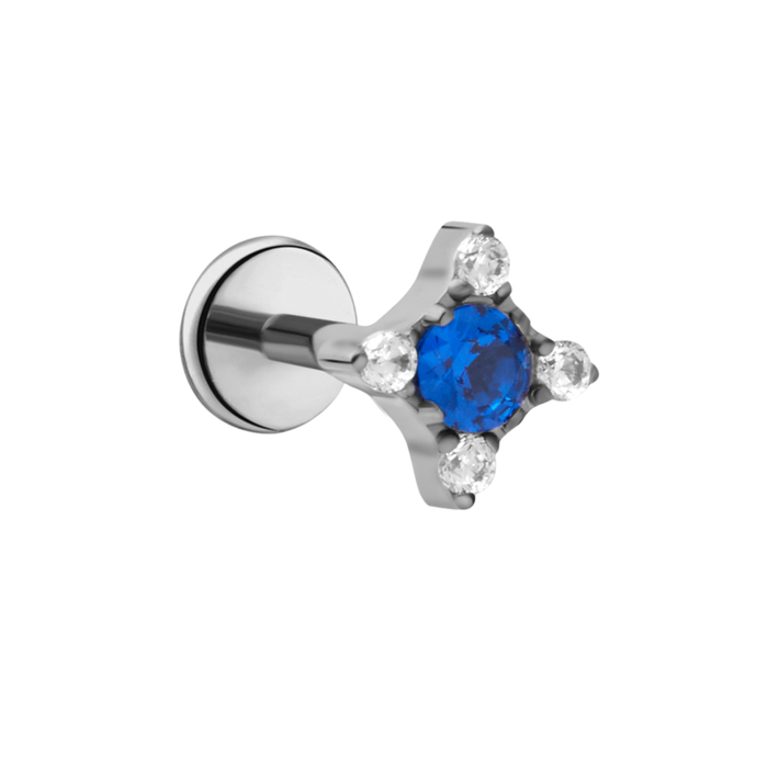 Blue Hour Flat Back Stud