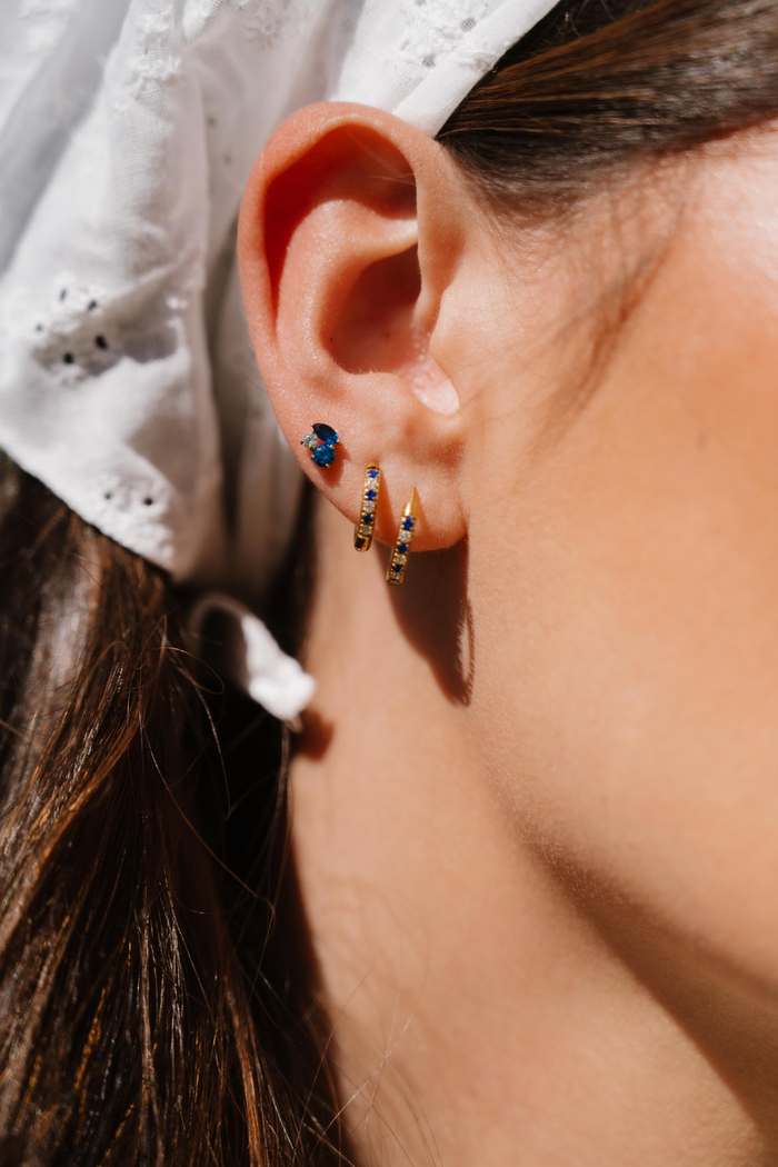 Blue Hour Titanium Celestial Hoops
