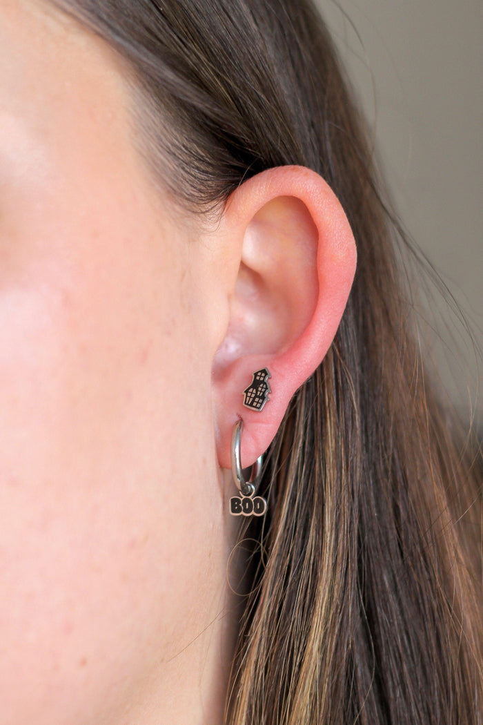 Boo Enamel Hoop Charm