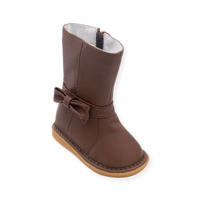 Bow Boot Brown - Wee Squeak
