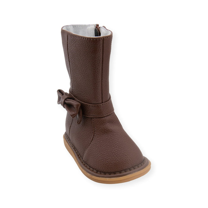 Bow Boot Brown - Wee Squeak