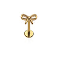 Bow Flat Back Stud