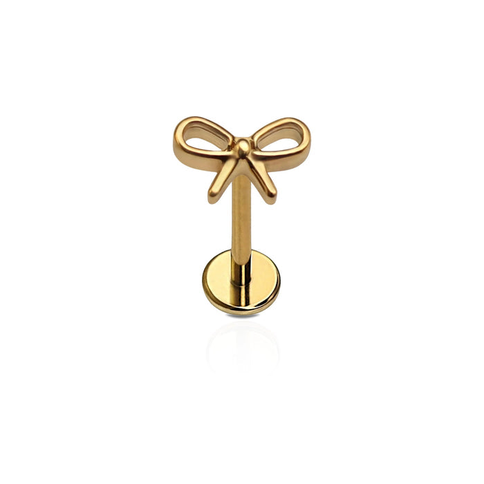 Bow Flat Back Stud