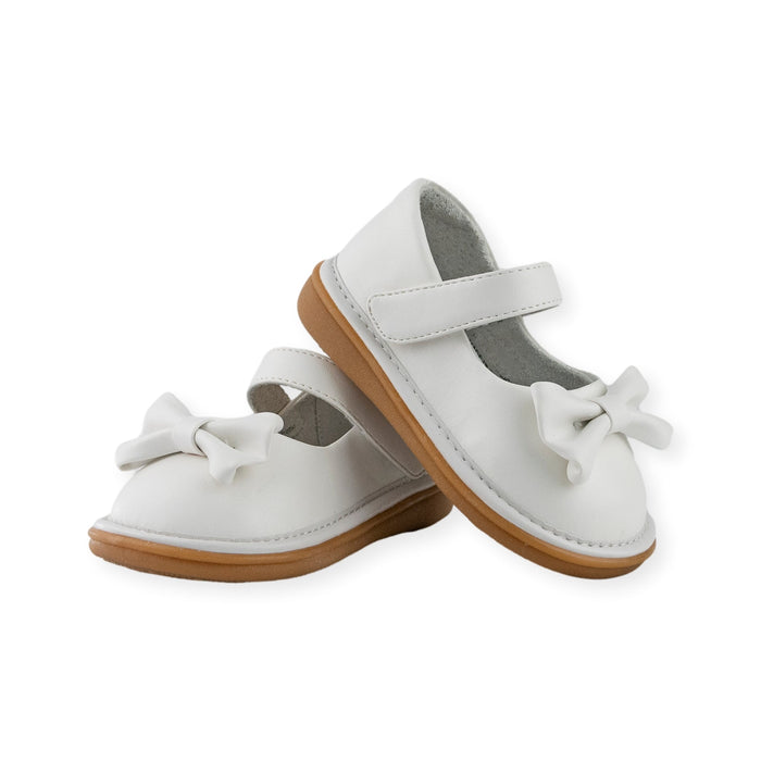 Bow Shoe White - Wee Squeak