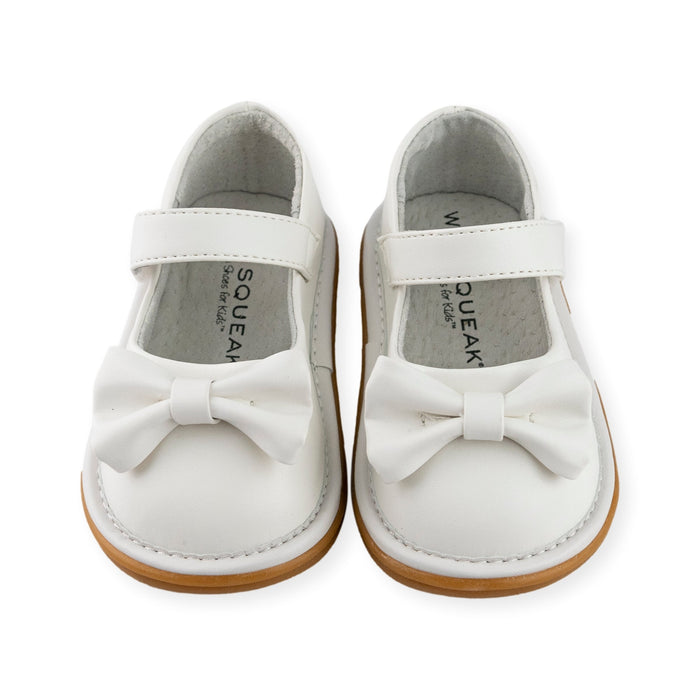 Bow Shoe White - Wee Squeak