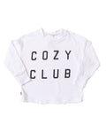 boxy long sleeve tee - club cozy on shell