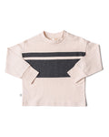 boxy long sleeve tee - duo stripe
