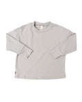 boxy long sleeve tee - nickel