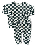 boxy set - jade checkerboard