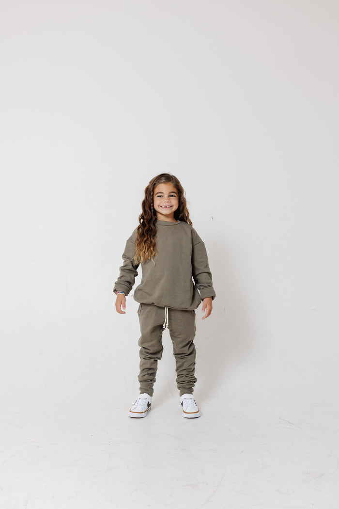 boxy sweatshirt - caper