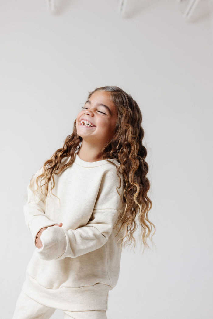 boxy sweatshirt - cream