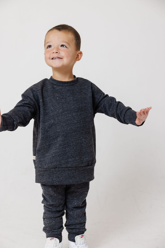 boxy sweatshirt - granite
