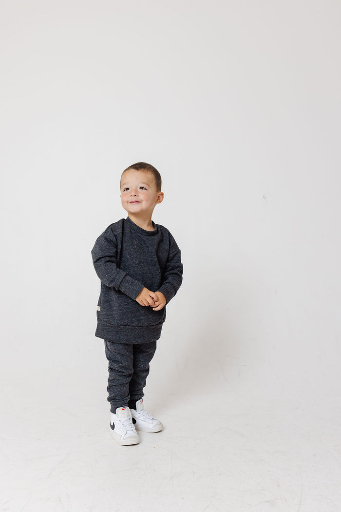 boxy sweatshirt - granite